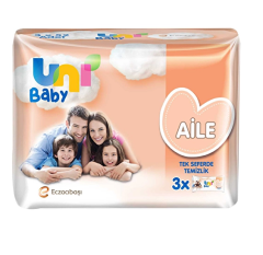 UNI BABY AILE PAKETI 52 YAPRAK 3'LU