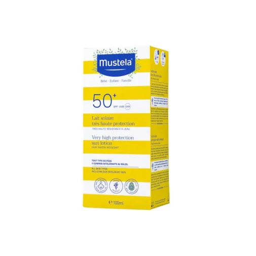 MUSTELA YUKSEK KORUMA FAKTORLU GUNES LOSYONU TUM AILE ICIN SPF50+ 100 ML