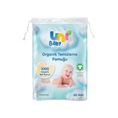 Uni Baby Organik Temizleme Pamuğu 60'lı