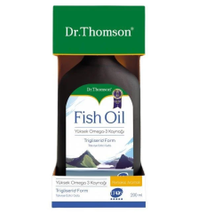 Dr. Thomson Omega-3 Fish Oil Portakal Aromalı 200 ml