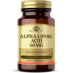 Solgar Alpha Lipoic Acid 60 mg 30 Kapsül