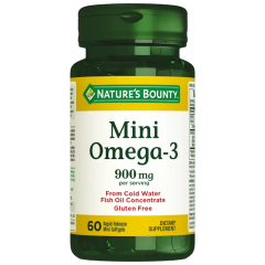NATURE'S BOUNTY MINI OMEGA-3 900 MG 60 SOFTGEL