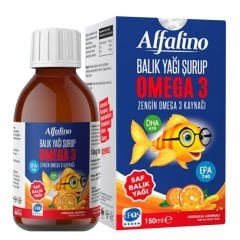 Alfalino Balık Yağı Omega 3 Portakal Aromalı 150 ml