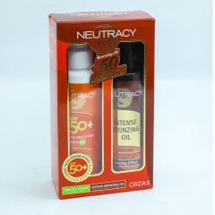 Neutracy Güneş Koruyucu Set Tüm Ciltler İçin - Güneş Losyonu SPF50+ 150 ml + Bronzlaştırıcı Yağ150 m