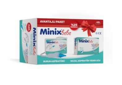Minix Bebe (Yumuşak Uçlu Aspiratör) Ve (Nazal Aspiratör Ucu) (KOFRE PAKET)