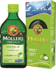 Möllers Omega 3 Doğal Elma Aromalı Balık Yağı Şurubu 250 ml