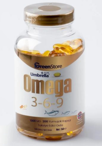 GREEN STORE UMBRELLA PLUS OMEGA 3-6-9 NORVEC BALIK YAGI 1300 MG 200 KAPSUL