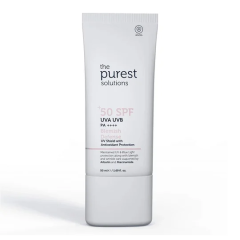 THE PUREST SOLUTIONS BLEMISH DEFENSE ANTIOKSIDAN DESTEKLI LEKELI CILTLER ICIN GUNES KREMI SPF50+ 50