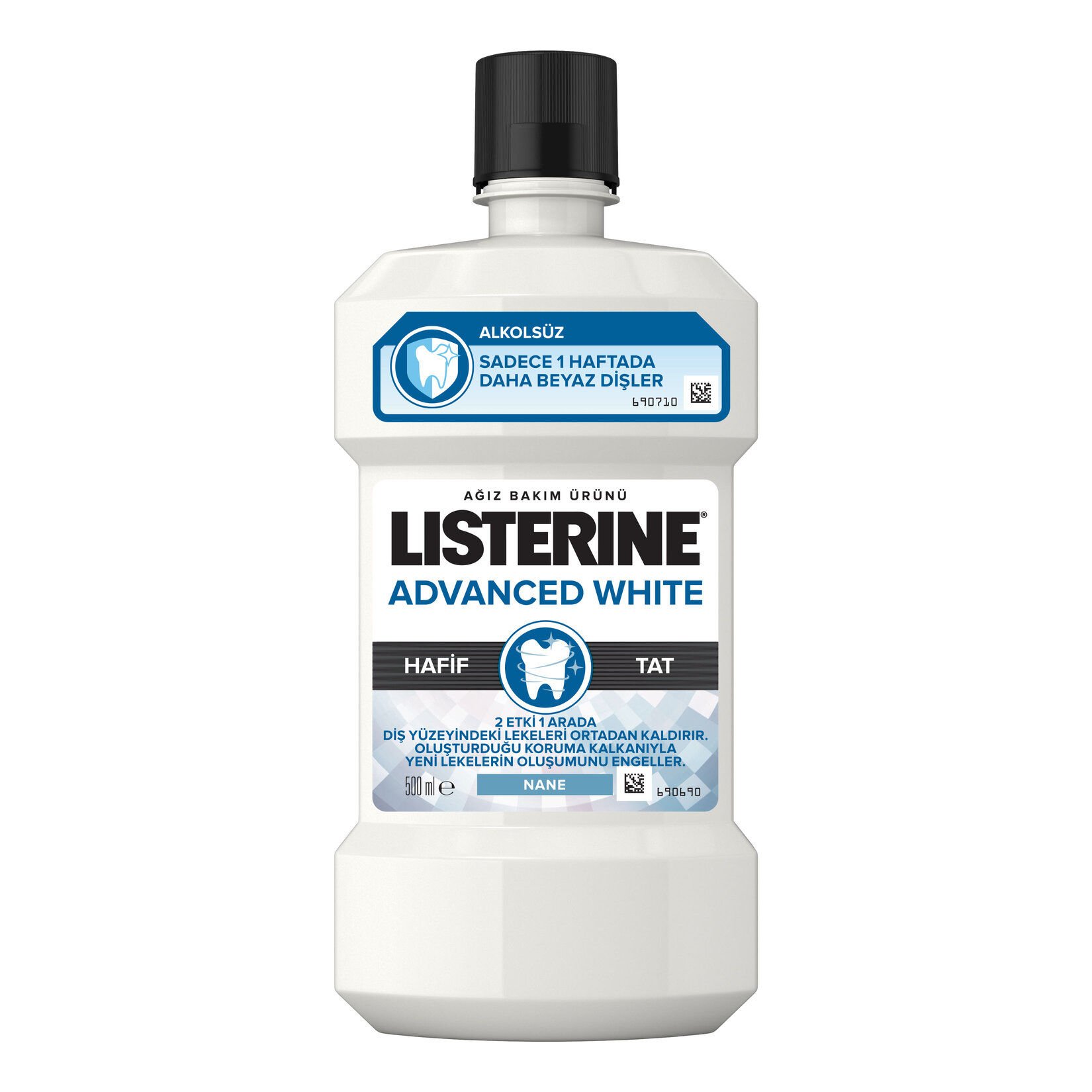 LISTERINE ADVANCED WHITE HAFIF TAT ALKOLSUZ 500 ML
