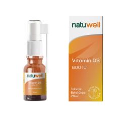 NATUWELL VITAMIN D3 600IU SPREY 20 ML