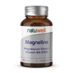 NATUWELL MAGNELINE MAGNEZYUM SITRAT P5P VITAMIN B6 30 KAPSUL
