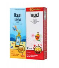 OCEAN BALIK YAGI PORTAKAL AROMALI 150 ML + IMUNOL SURUP 150 ML - %50 INDIRIMLI KOFRE