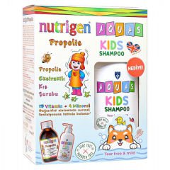NUTRIGEN PROPOLIS SURUP 200 ML + AQUAS KIDS SAMPUAN 250 ML HEDIYELI