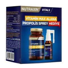 NUTRAXIN VITAMIN MAX C-D-ZINC 60 TABLET + PROPOLIS SPRAY 30 ML