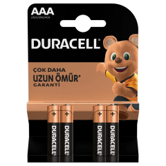 Duracell AAA 4'lü İnce Kalem Pil