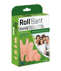 Roll Bant Family Yara Bandı 14'lü