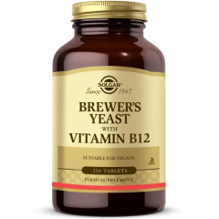 SOLGAR BREWER'S YEAST WITH VITAMIN B12 250 TABLET