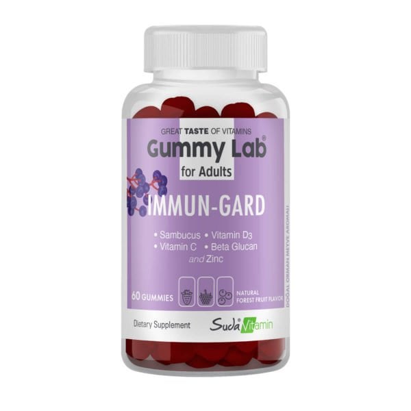 Suda Vitamin Gummy Lab Immun Gard For Adults Orman Meyveli 60 Gummies