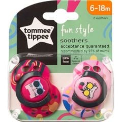 TOMMEE TIPPEE FUN STYLE SOOTHERS EMZIK 6-18 AY 2'LI