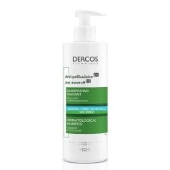 VICHY DERCOS ANTI-DANDRUFF SAMPUAN KEPEK KARSITI NORMAL VE YAGLI SACLAR ICIN 390 ML