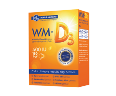 WM D3 Vitamin D3 400IU 130 (Portakal Meyve Kabuğu Aromalı) PUFF Sprey
