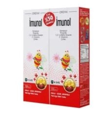 İmunol Ballı Çilek Aromalı Şurup 150 ml 2'li Paket