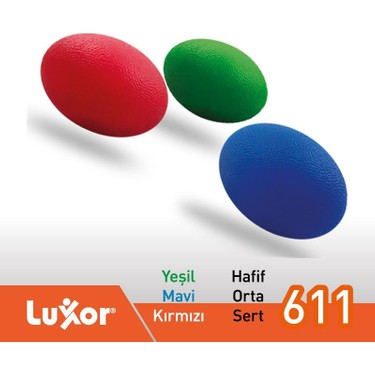 LUXOR 611 SİLİKON EL REHABİLİTASYON TOPU ORTA - MAVİ